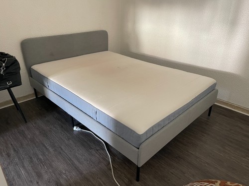 Lit double ikea slattum - lit,