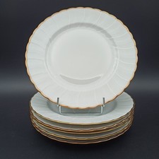 LIMOGES BERNARDAUD - 6 ASSIETTES PLATES EN PORCELAINE Modèle VERLAINE 
