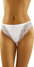 Culotte haute - Wolbar Elis -Microfibre et dentelle - Blanc - Taille S 34/36
