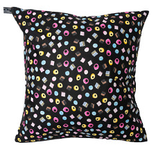 Réglisse Tout Sortes Coussin Étui Housse Pour 45.7cm x 100% Tissu Coton Rétro