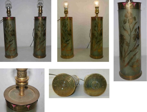 Superbe paire lampes obus - lampes,