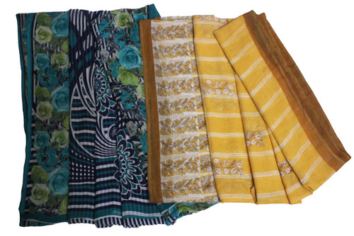 Lot saris tissu indien - saris,