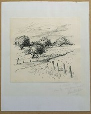 Encre originale Paysage nature