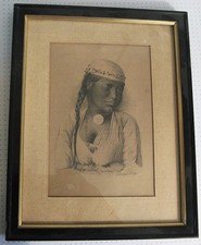 3203* miniature portrait encre