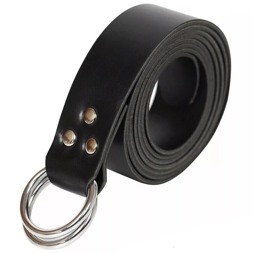 Ceinture anneau cuir rétro