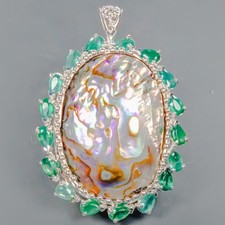 Pendentif coquille d'ormeau