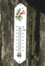 THERMOMETRE EMAILLE Fraise 30