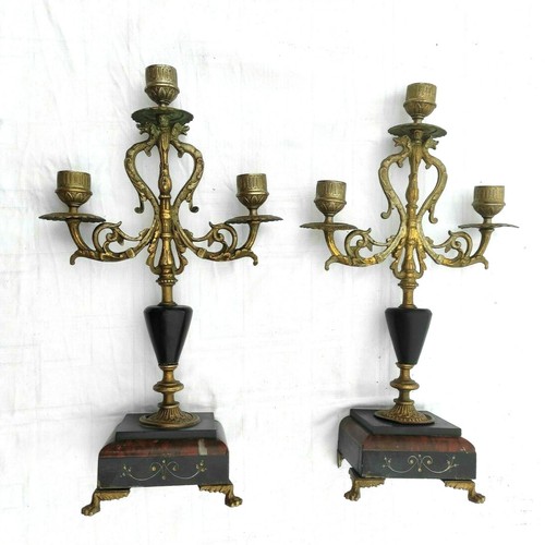 Chandeliers marbre bronze - chandeliers,