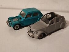 LOT VOITURE CITROEN 2CV AZ DIANE NOREV PLASTIQUE POUR RESTAURATION  1/43