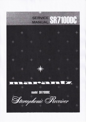 Manuel service pour - service, marantz