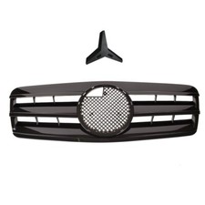 CALANDRE NOIR BRILLANT POUR MERCEDES CLK C208 W208 DE 06/1997 A 02/2002