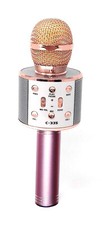 MICROPHONE SANS FIL BLUETOOTH HI-FI KTV KARAOKE MICROPHONE PORTABLE,CUIVRE C-335