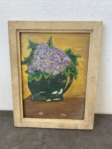 Ancienne petite peinture cadre - petite,