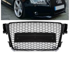 Grille Calandre Nid D'abeilles noir brillant pour Audi A5 8T Phase 1 2007-2011