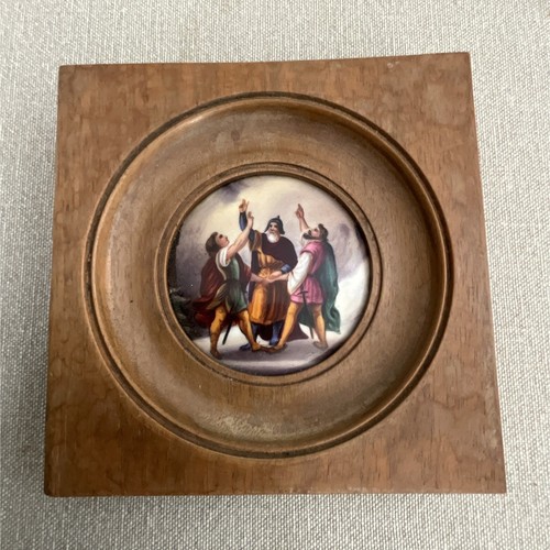 Miniature encadrée peinture - miniature, encadrée,