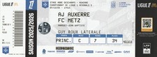 Ticket de Football AJ AUXERRE
