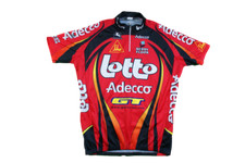 Maillot vélo vintage Giordana Lotto Adecco