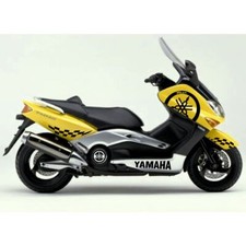 Ensemble De 10 Autocollants Noirs Carénage Pour Yamaha 500 T-MAX 2001-2007