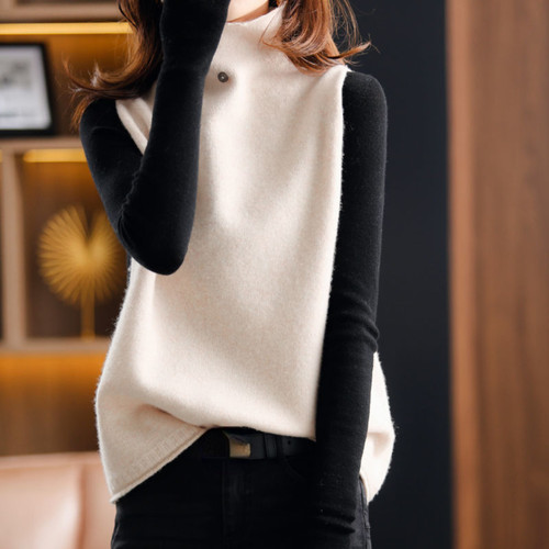Femmes tricot gilet col roulé - femmes,