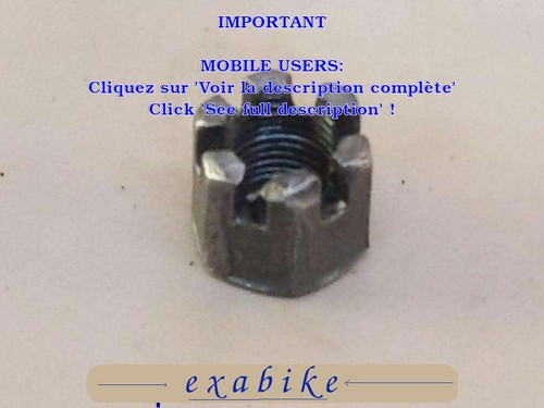 Ecrou axe roue - de, arriere
