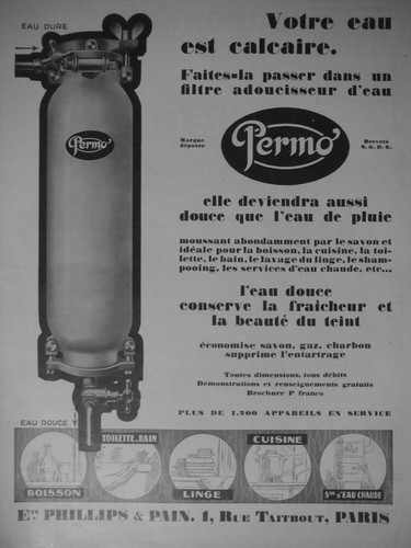 Publicité 1927 permo filtre - publicitÉ,