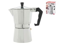 Mokita Cafetière Plastique Argent/Noir 6 Tasses