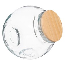 Bocal à Bonbons en Verre "Bois" 0,65L Transparent