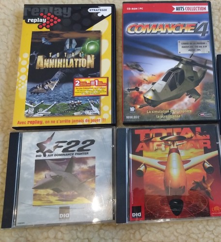Lot jeux vintage pc - de,