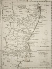 INDE Theatre Guerre Coste Coromandel BENGALE CARTE GRAVURE Geographie XVIII°