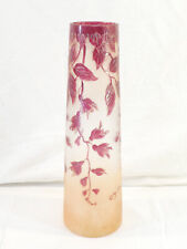 Vase LEGRAS rubis en verre