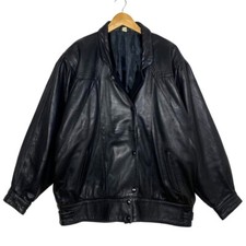 Veste Blouson En Cuir Noir