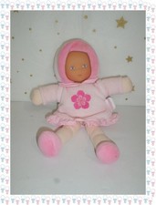 ㉛ -Doudou Poupée Mademoiselle Rose Tons de Roses Fleur Corolle