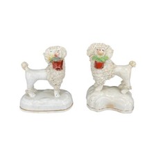 Porcelaine Paire de caniches