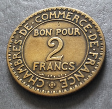 Monnaie France 2 Francs 1922 Chambres de Commerce KM#877  [3479]