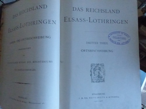 Das reichsland elsass - das,