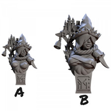 Buste résine taille 10cm - Blaspemia pin up