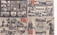 Lot de 4 cartes postales