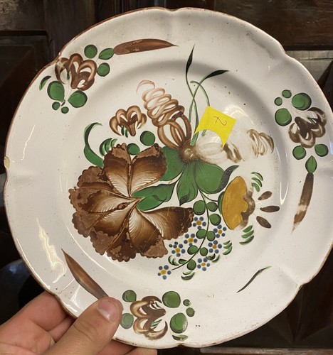 Assiette ancien faïence - assiette,