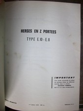 Someca herse en Z portée -