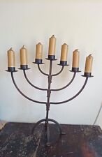 Ménorah à 7 branches en fer