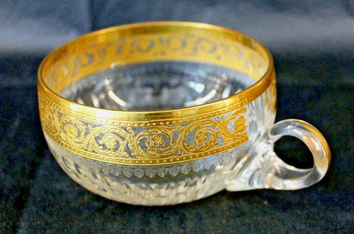 Coupe cristal saint louis - cristal, or