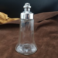 Saupoudreuse Cristal et métal argenté La Parfaite Bté SGDG Art Déco Début XXe