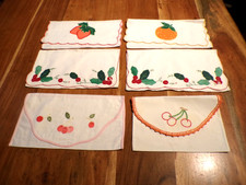 Linge ancien  Lot de 6 Porte serviette différents