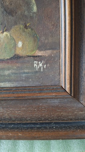 Tableau ancien nature morte - nature,