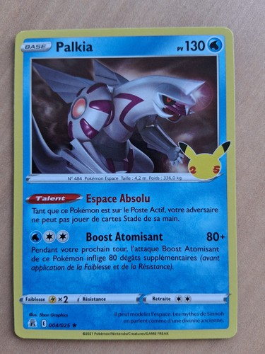 Carte pokemon palkia 004 025 - carte,