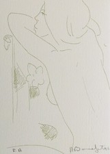 Alain BONNEFOIT - "Nu" - Lithographie originale signée, 1996 - (2)