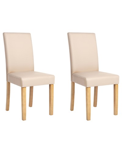 Lot chaises cuir - chaises, en