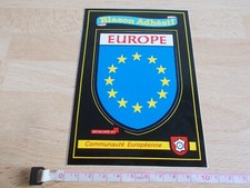 Carte postale blason adhésif EUROPE