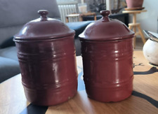 Lot de 2 pots en métal