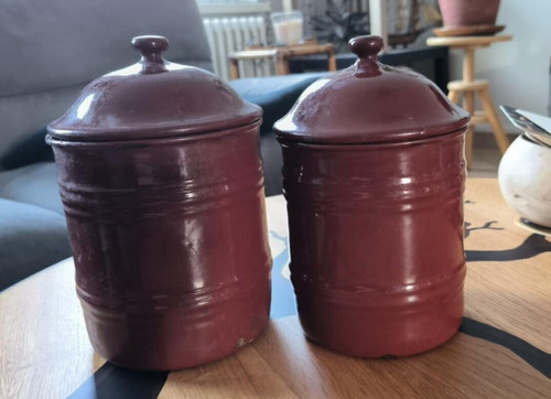 Lot pots en métal - de,